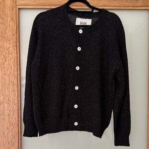 Bode Black Cardigan Sweater